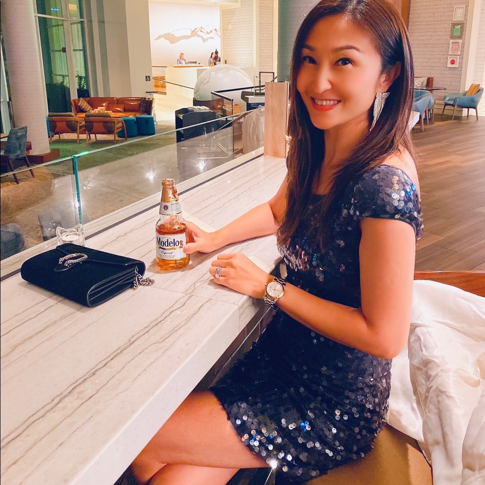 Sequin mini dress